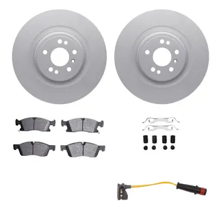 R1 Concepts WDVS1-63002 Brake Rotors - Carbon Coated W/ Perf Off-Road/Tow Pads
